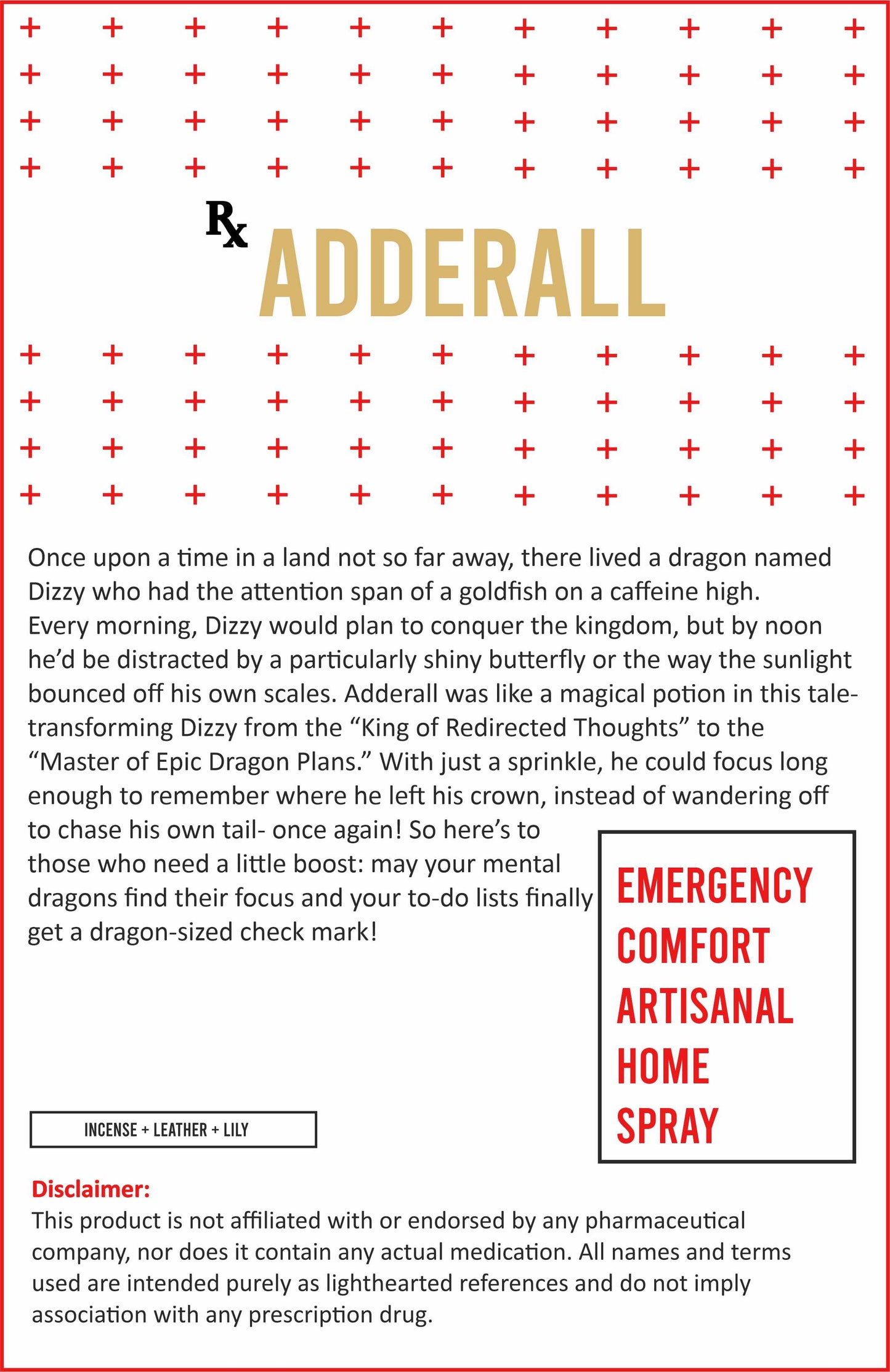 Adderall Home Spray