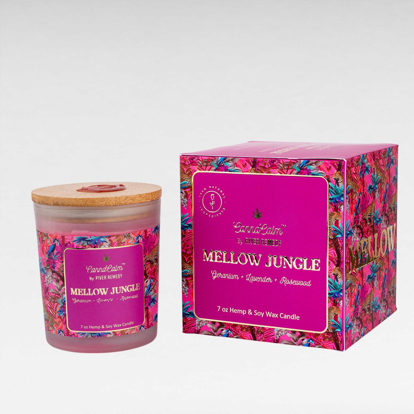 CannaCalm Hemp Mellow Jungle Scented Candle