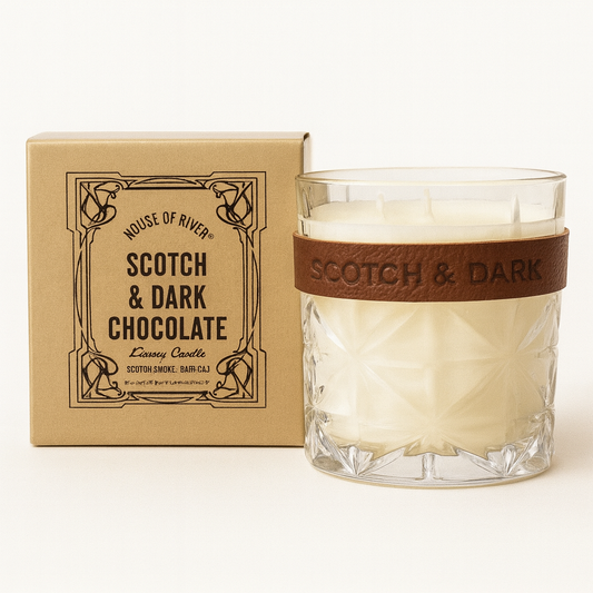 Scotch & Dark Chocolate Scented Candle Limited Edition
