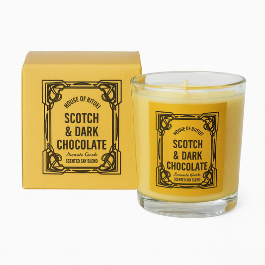 Scotch & Dark Chocolate Scented Mini Candle Limited Edition